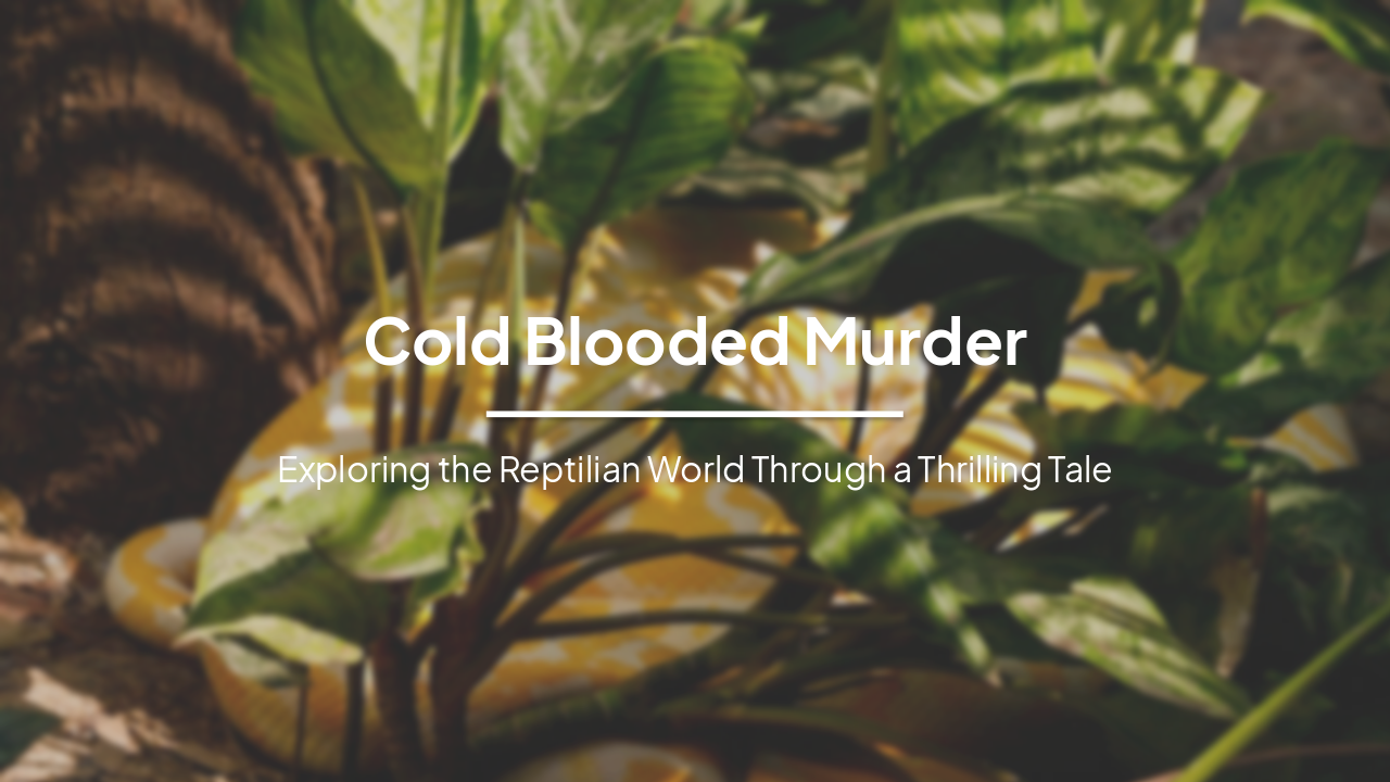 Slide 1 - Cold Blooded Murder