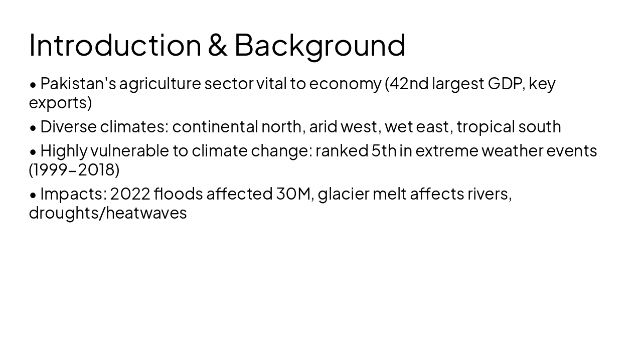 Slide 2 - Introduction & Background