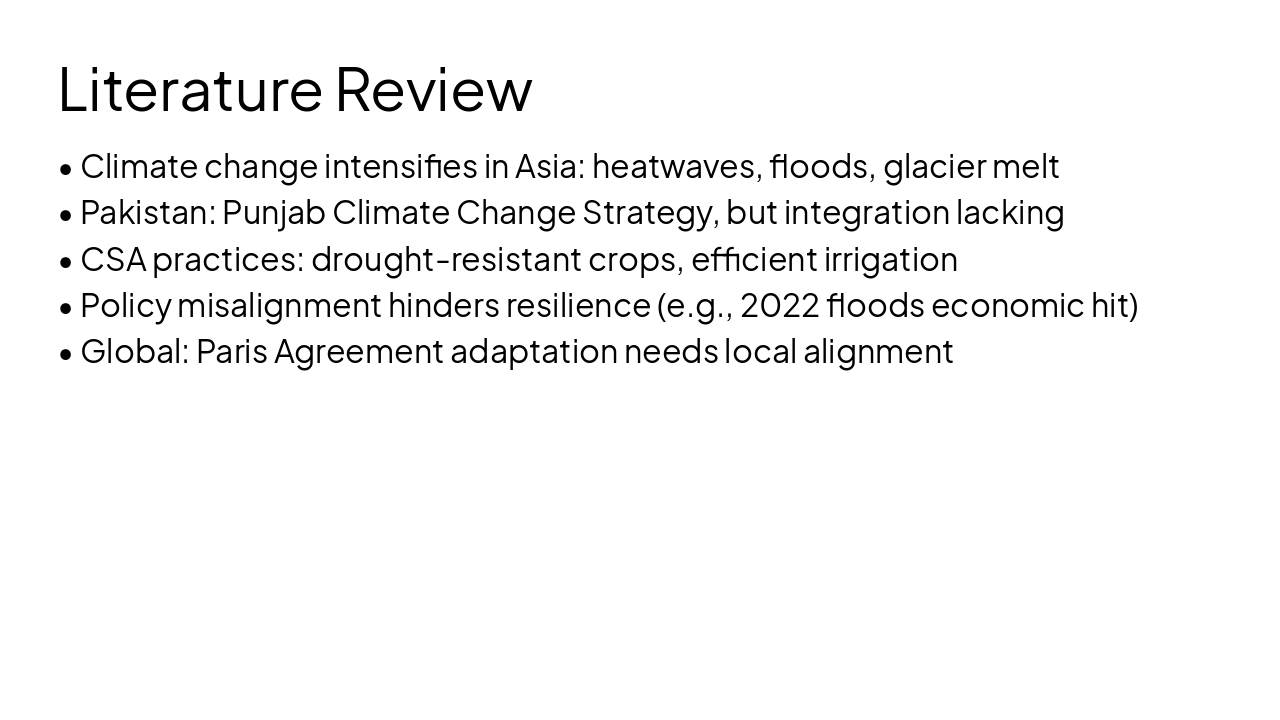 Slide 5 - Literature Review