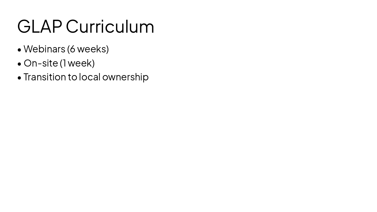 Slide 8 - GLAP Curriculum