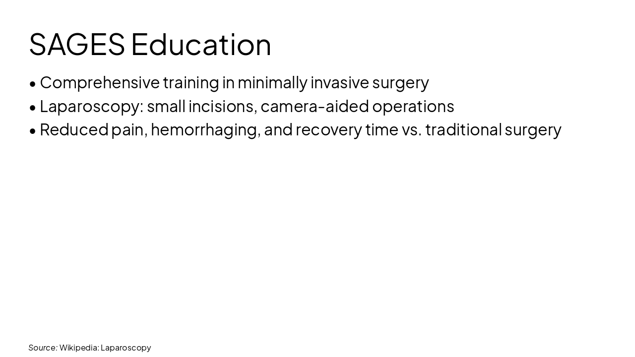 Slide 5 - SAGES Education