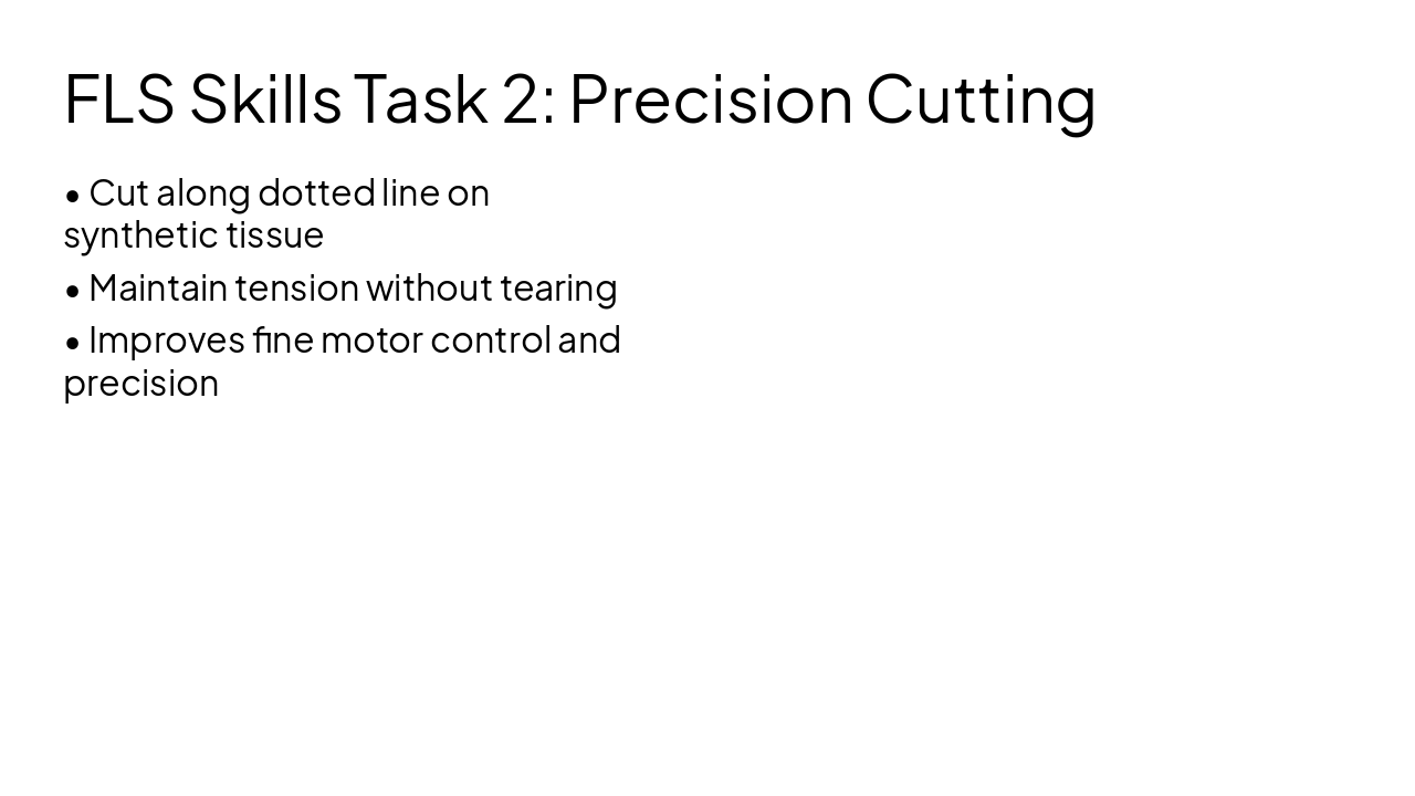Slide 11 - FLS Skills Task 2: Precision Cutting