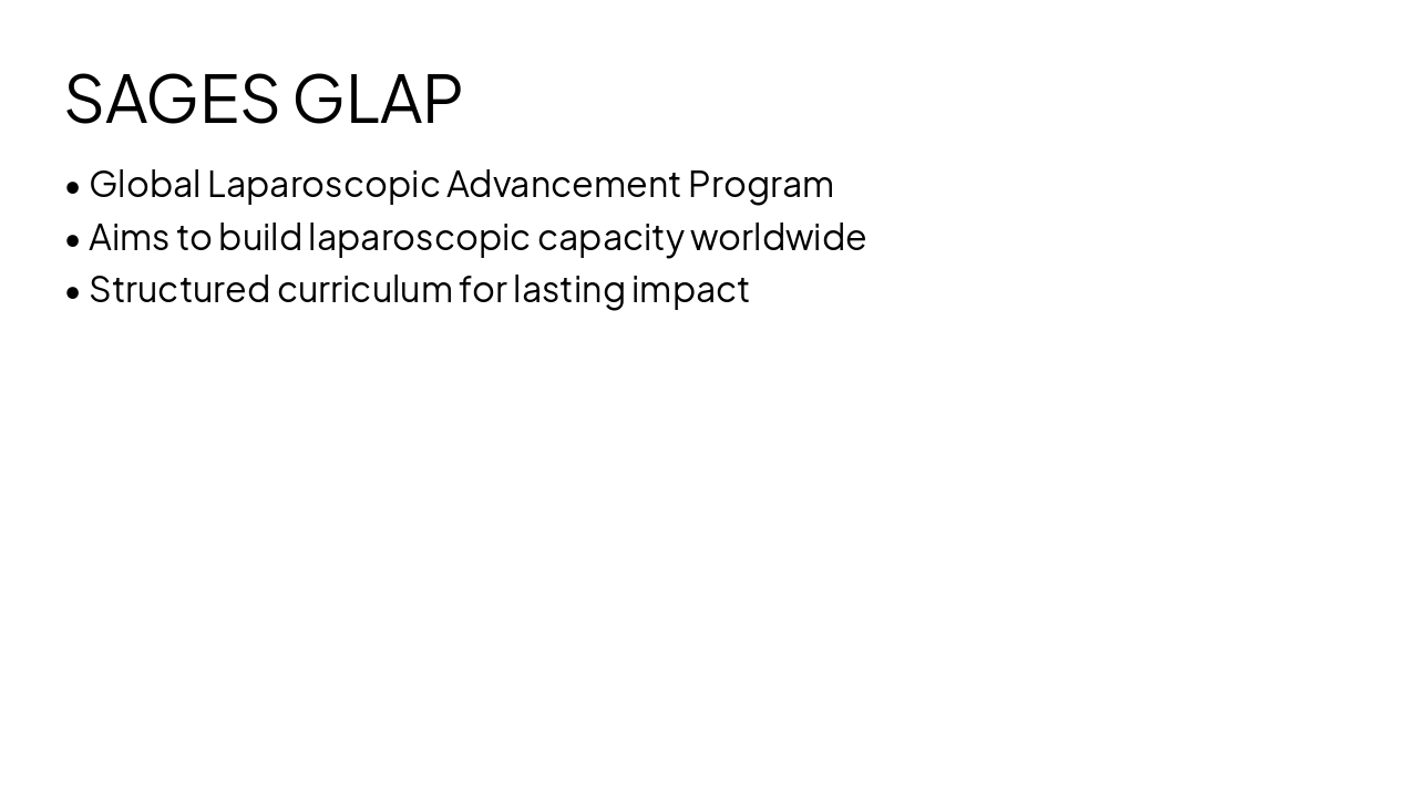 Slide 7 - SAGES GLAP