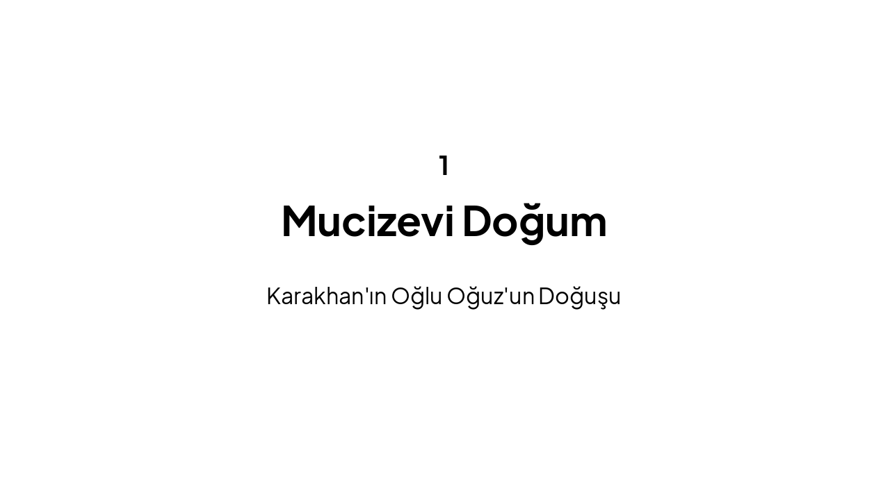 Slide 2 - Bölüm 1: Mucizevi Doğum