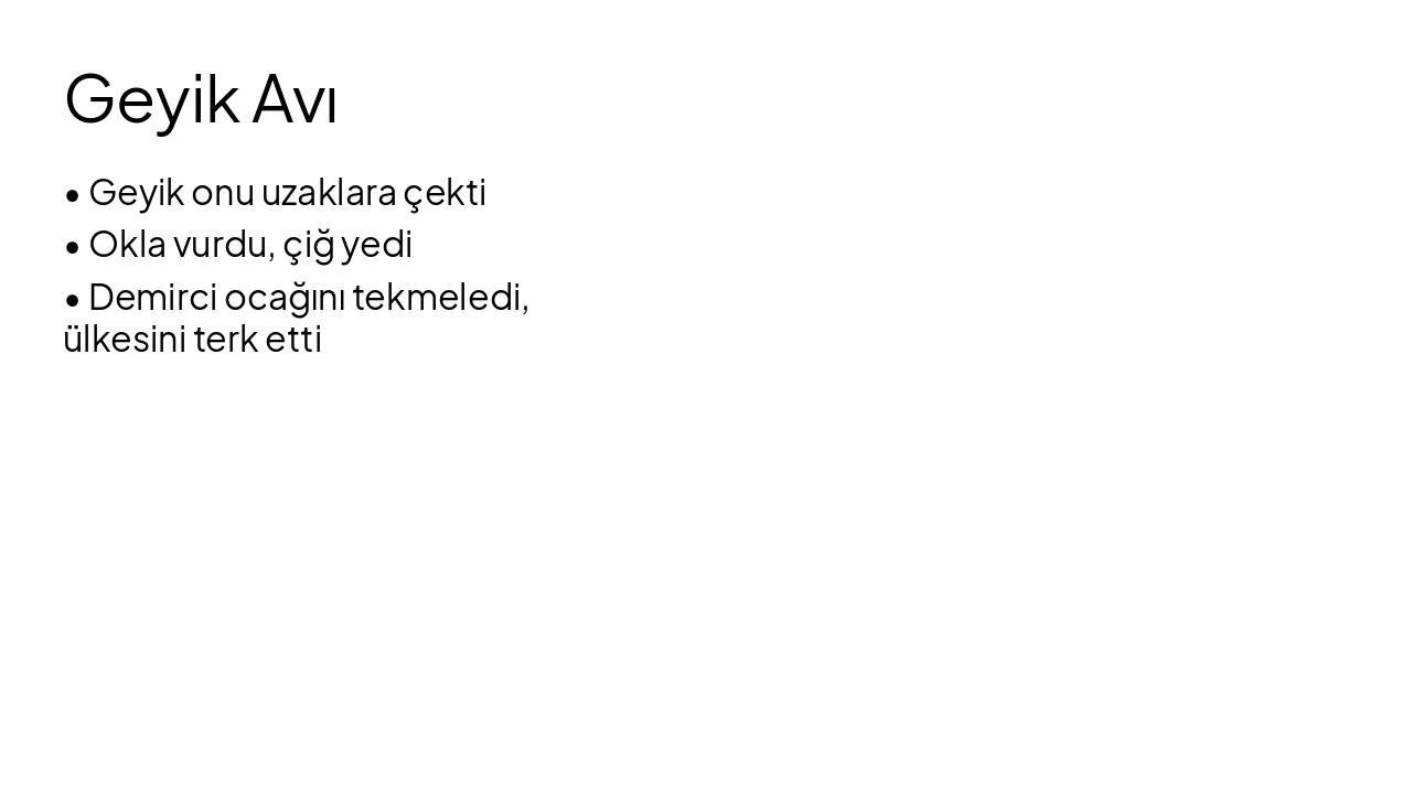 Slide 6 - Geyik Avı