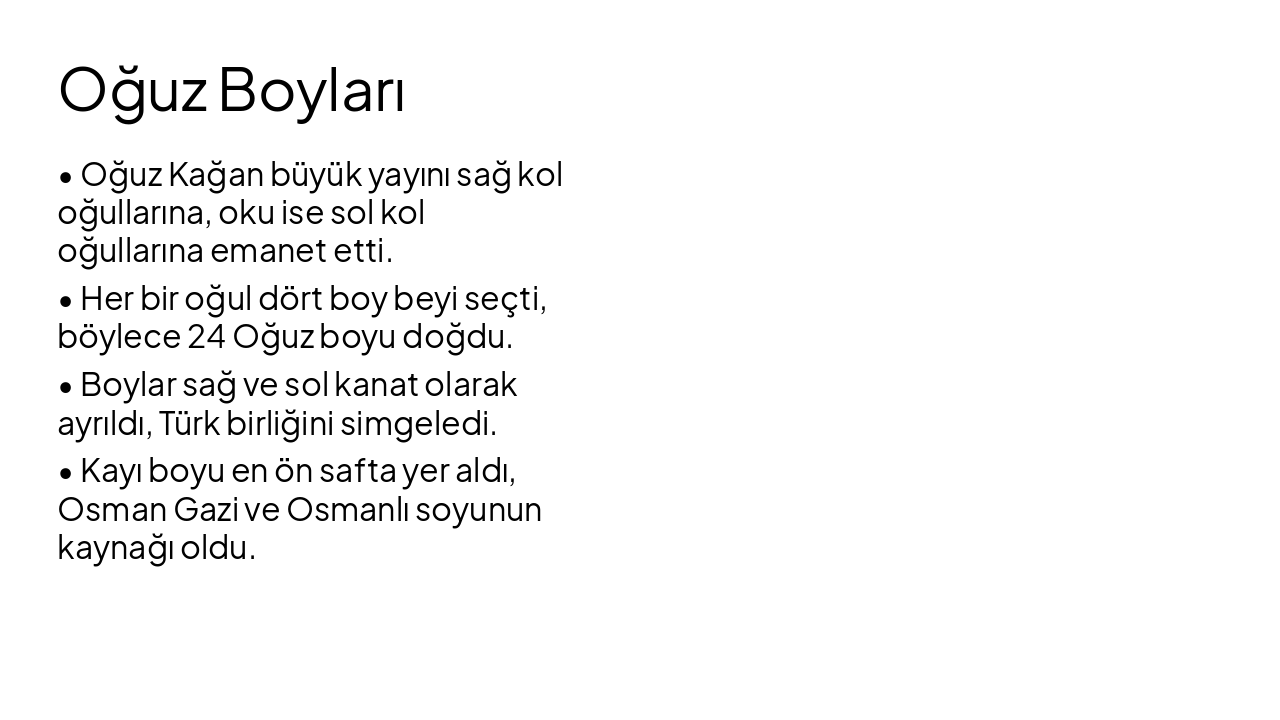 Slide 12 - Oğuz Boyları