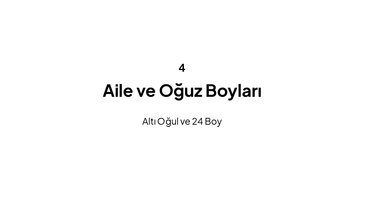 Slide 10 - Bölüm 4: Aile ve Oğuz Boyları
