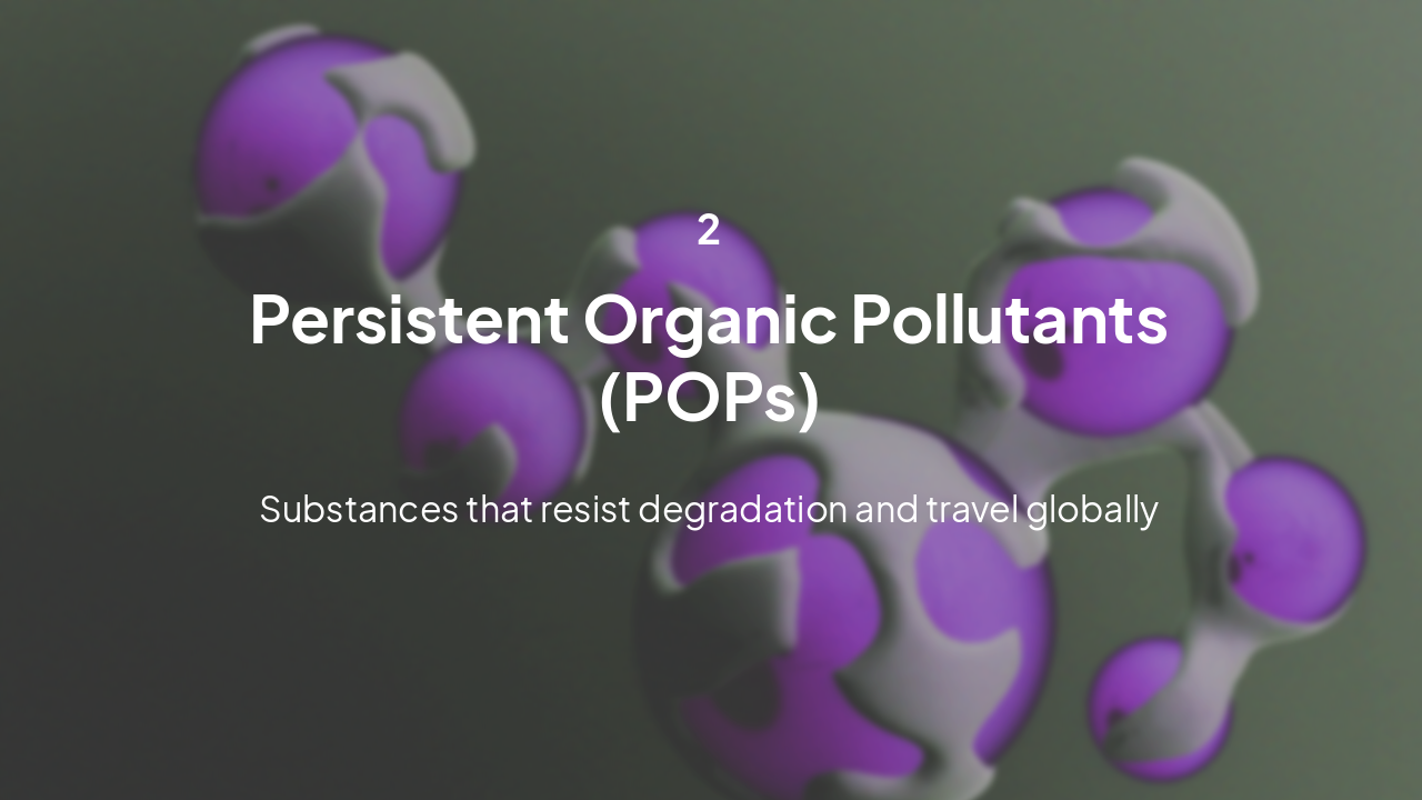 Slide 5 - Persistent Organic Pollutants