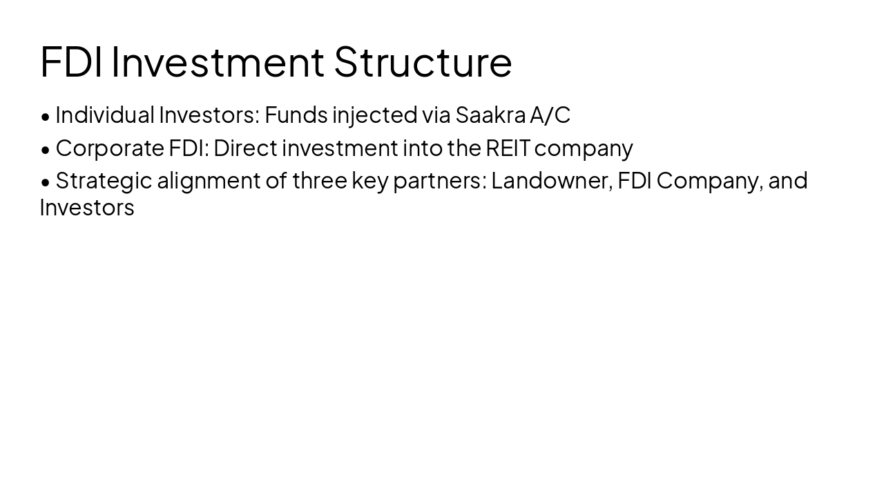 Slide 5 - FDI Investment Structure