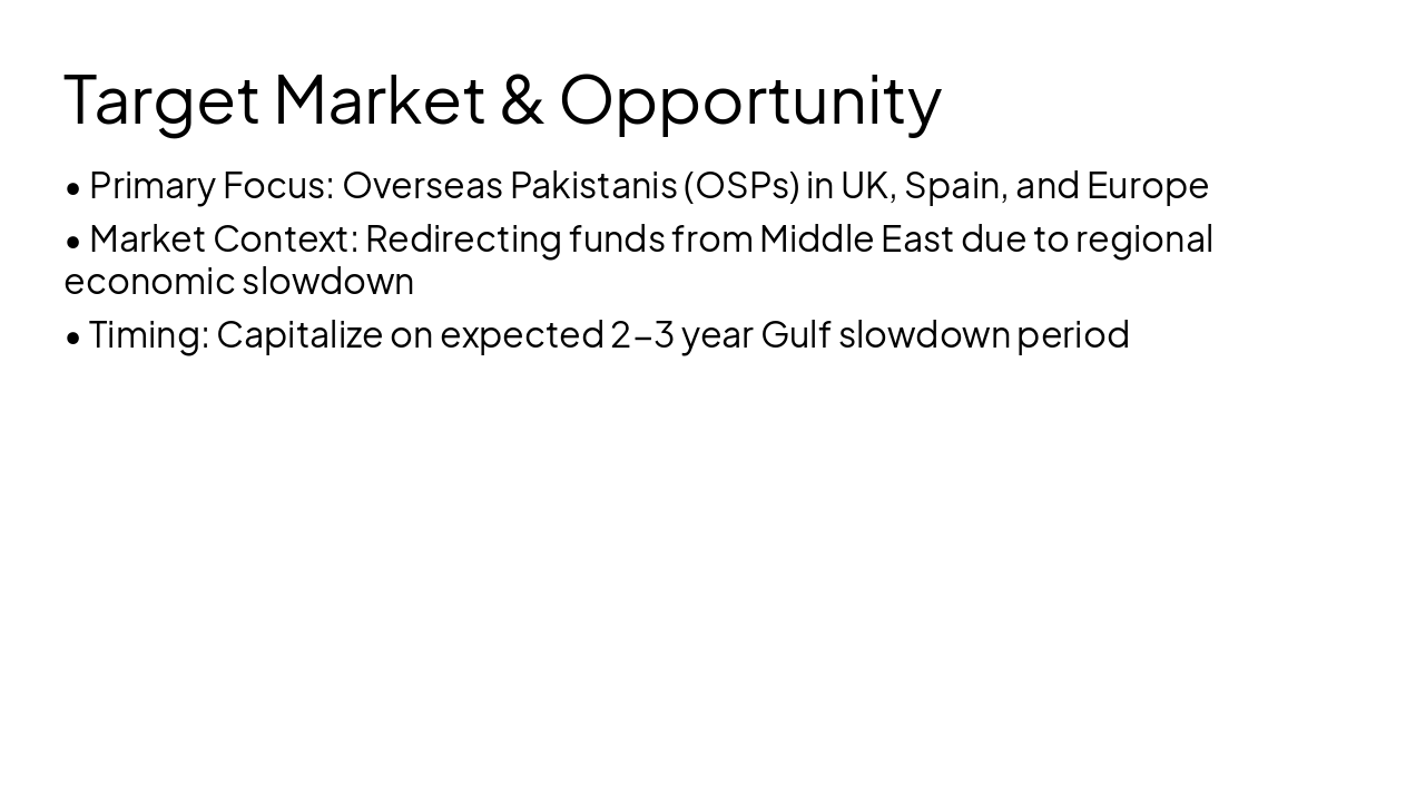Slide 7 - Target Market & Opportunity