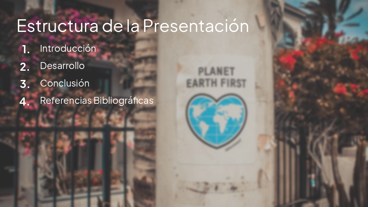 Slide 2 - Estructura de la Presentación