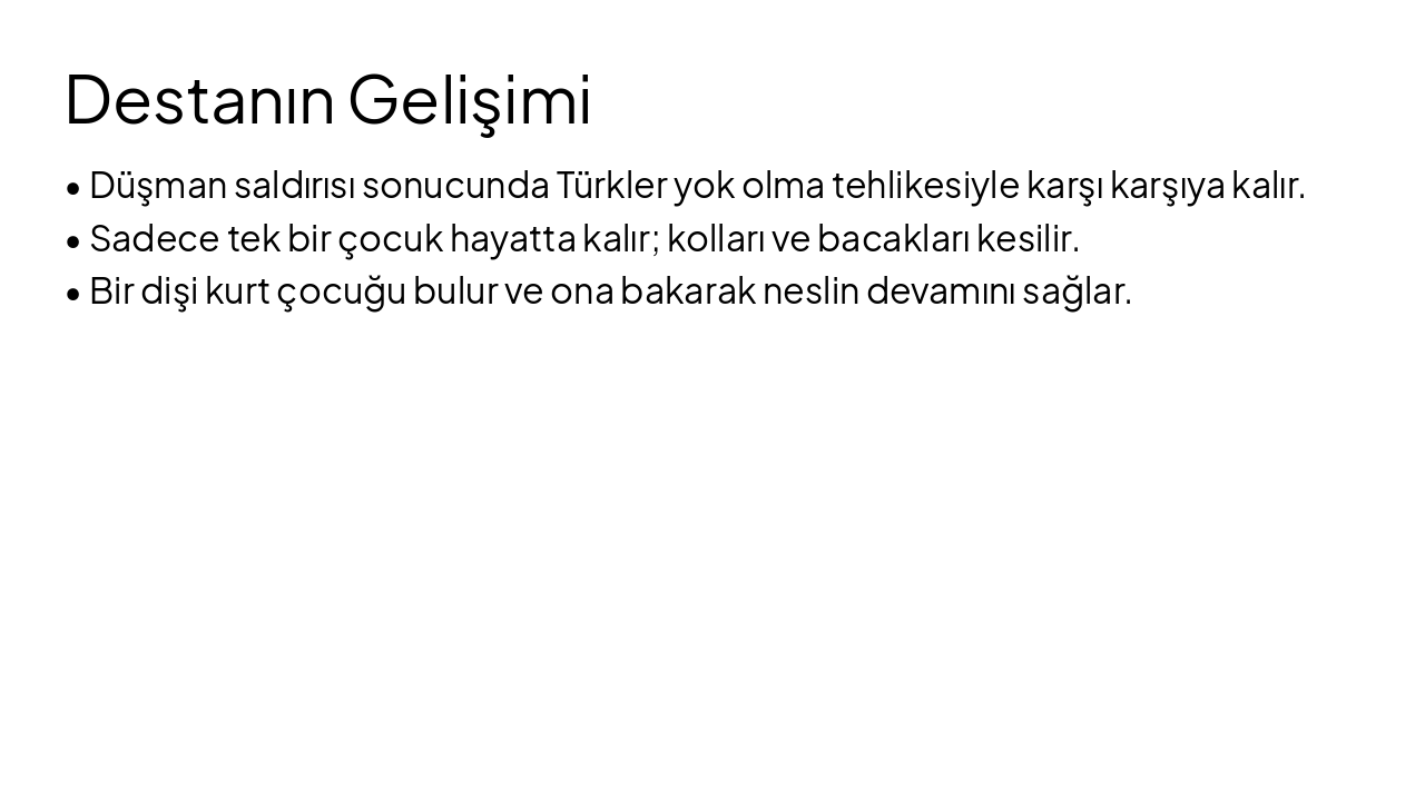 Slide 3 - Destanın Gelişimi