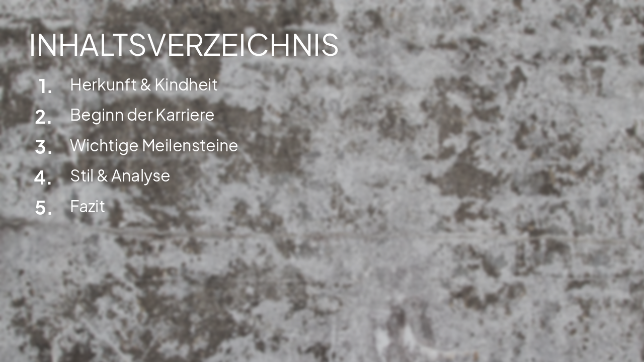 Slide 2 - INHALTSVERZEICHNIS