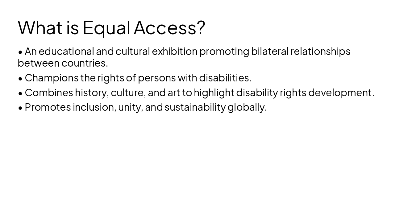 Slide 2 - What is Equal Access?