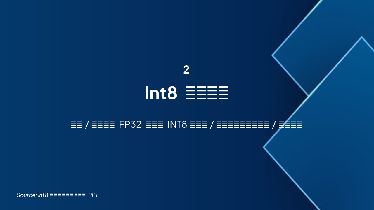 Slide 6 - 2. Int8 量化原理