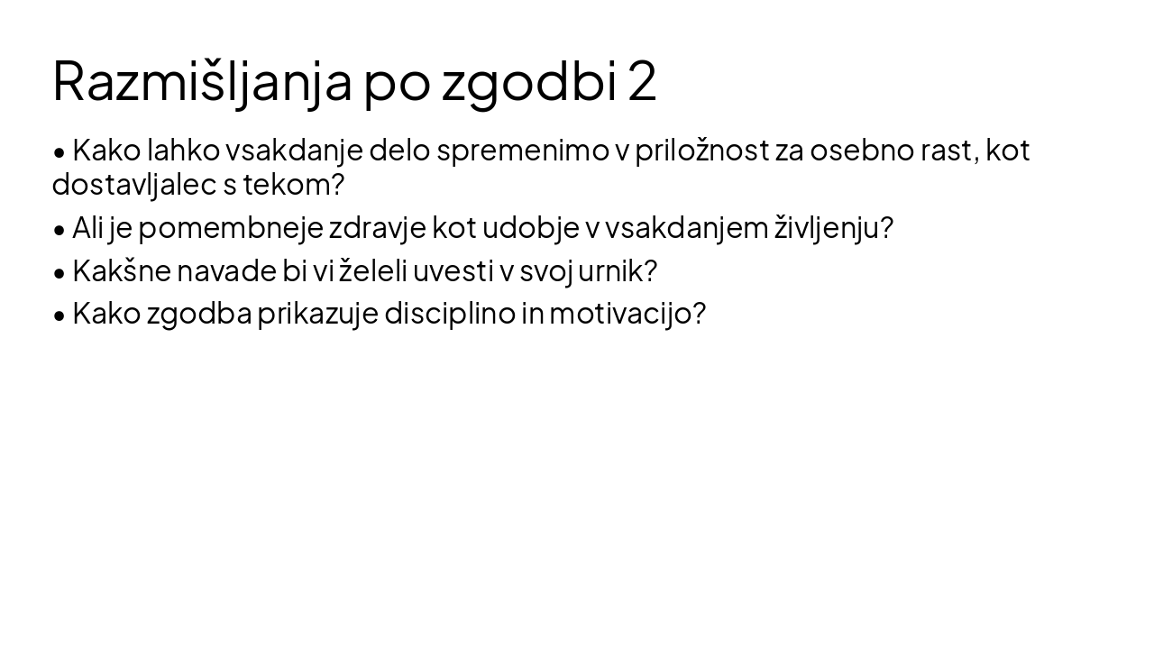 Slide 5 - Razmišljanja po zgodbi 2