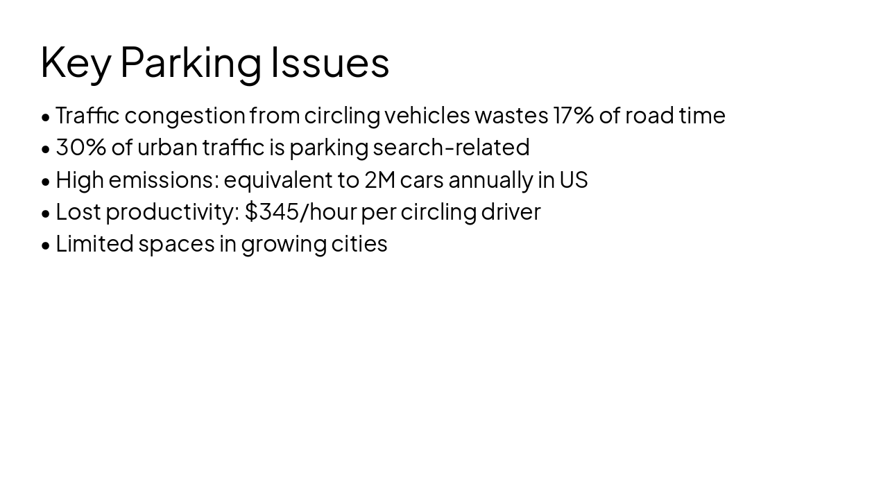 Slide 4 - Key Parking Issues