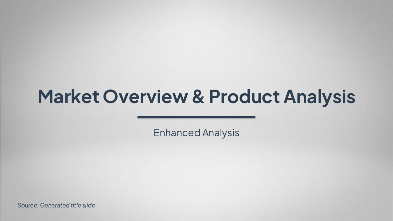 Market & Product Insights