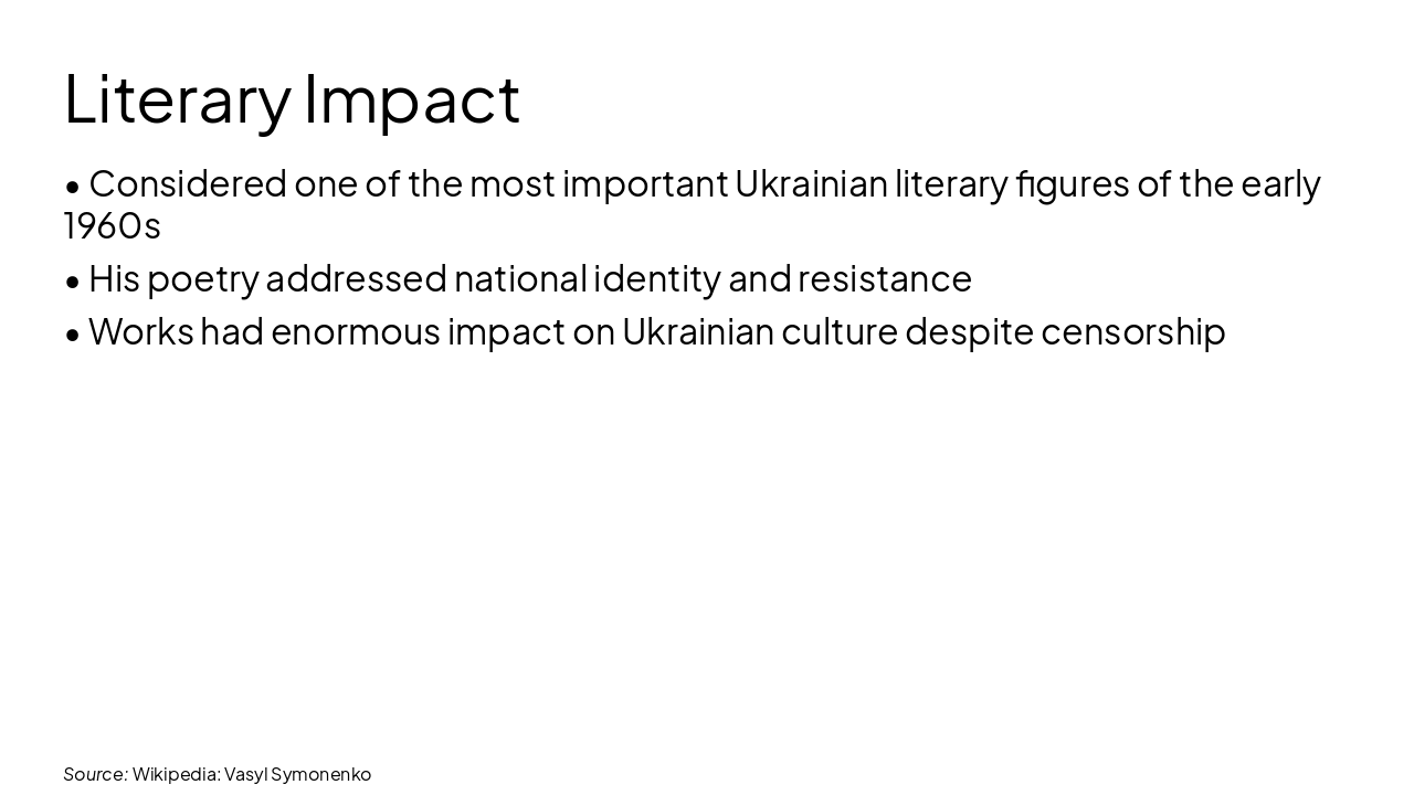 Slide 7 - Literary Impact