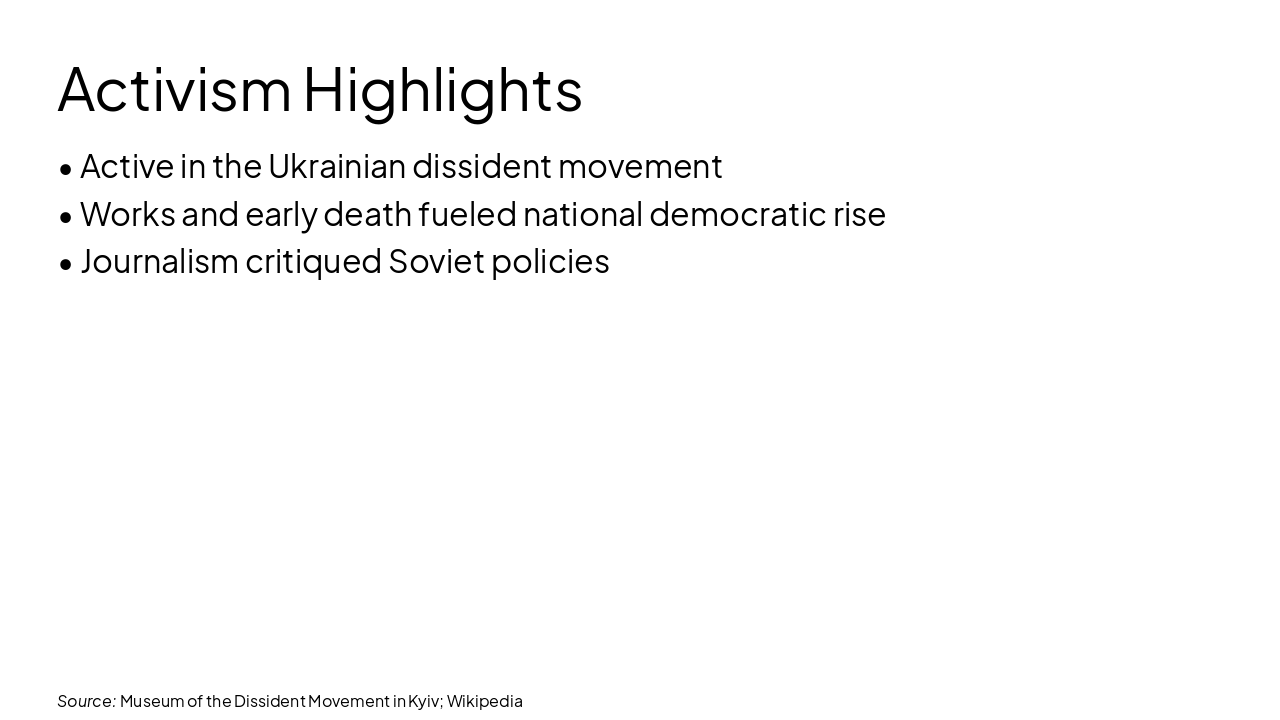 Slide 9 - Activism Highlights
