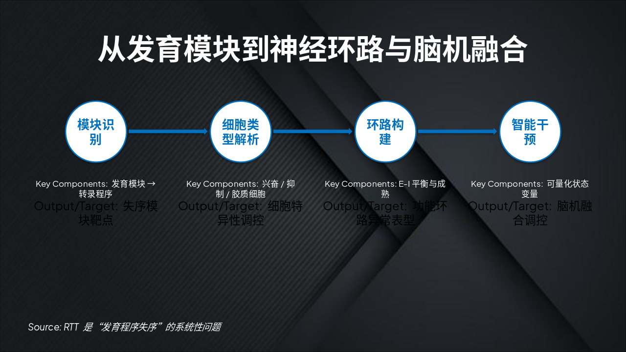 Slide 4 - 从发育模块到神经环路与脑机融合