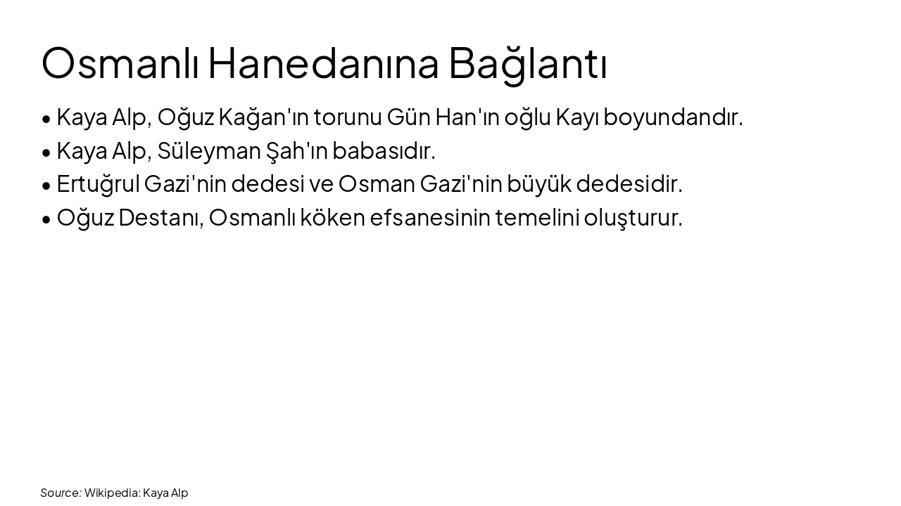 Slide 9 - Osmanlı Hanedanına Bağlantı