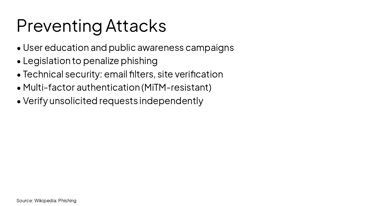 Slide 12 - Preventing Attacks