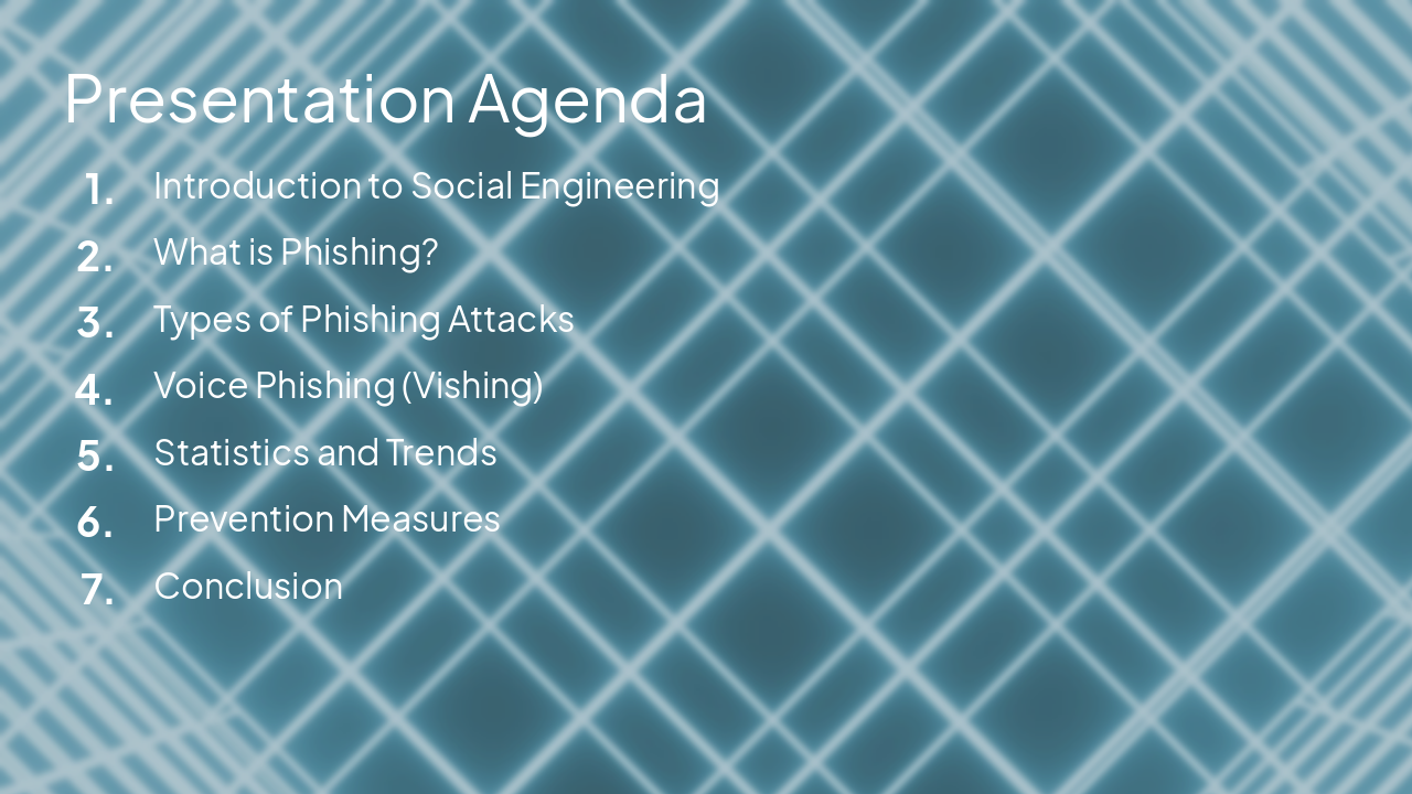 Slide 2 - Presentation Agenda