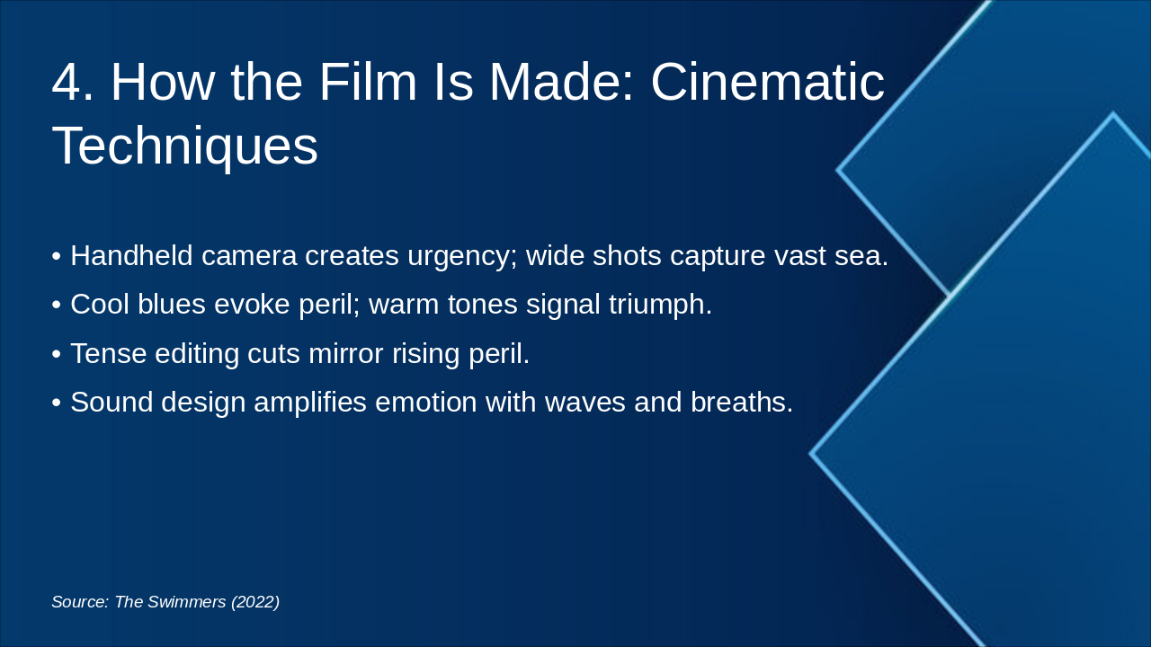 Slide 6 - 4. How the Film Is Made: Cinematic Techniques