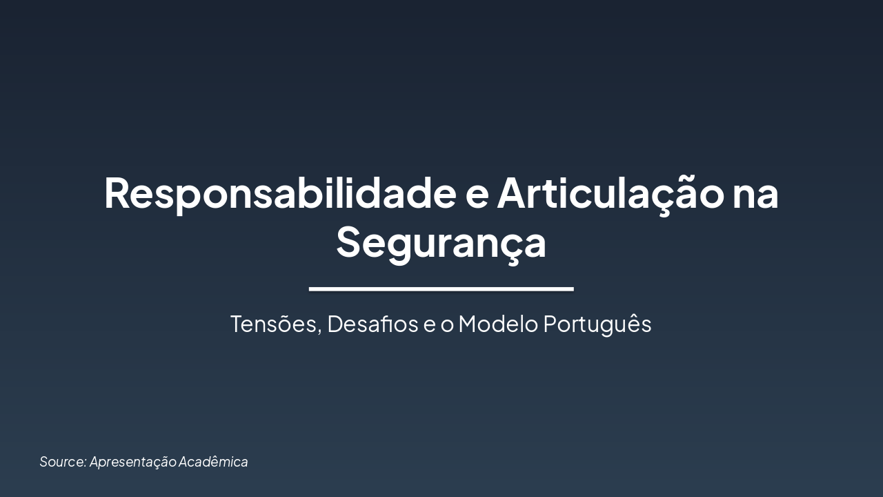 Segurança: Bem Público vs. Interesse Privado