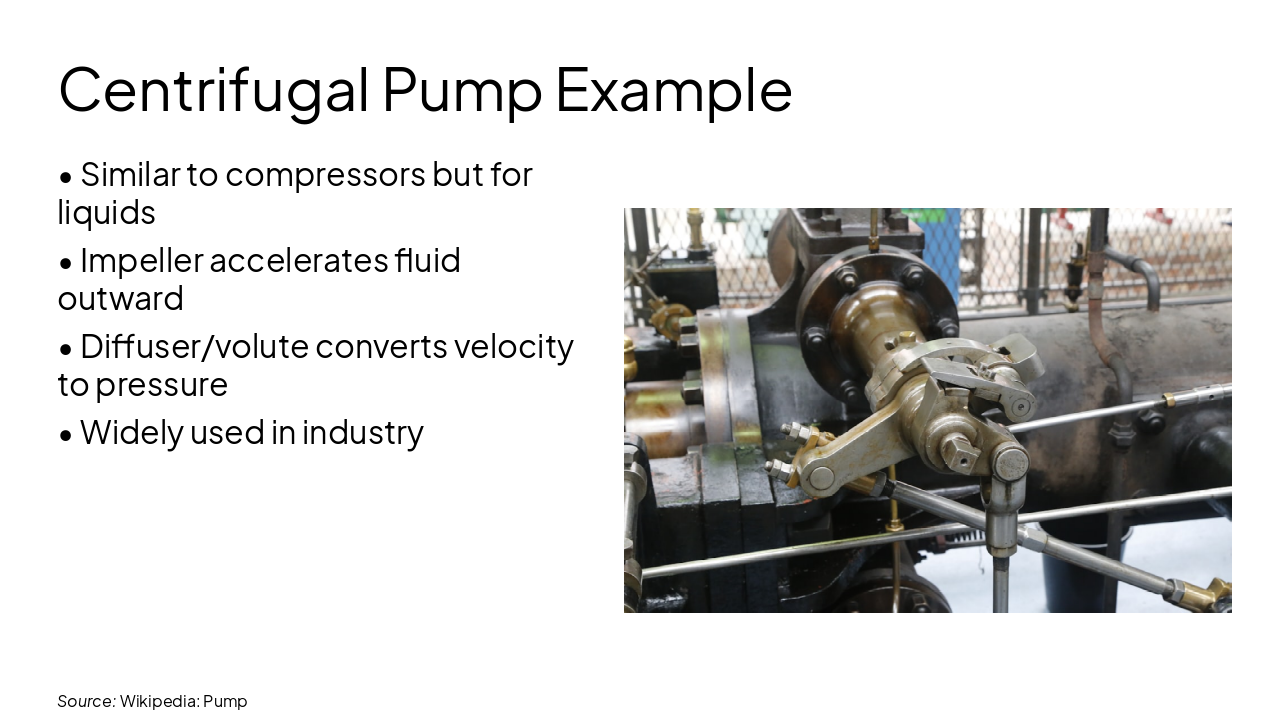 Slide 13 - Centrifugal Pump Example