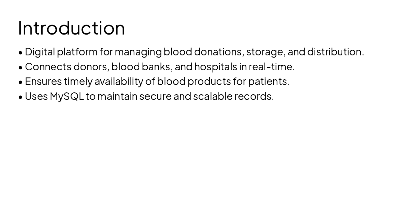 Slide 2 - Introduction