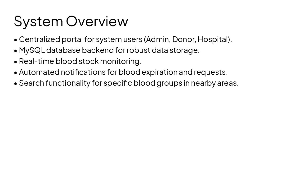 Slide 5 - System Overview