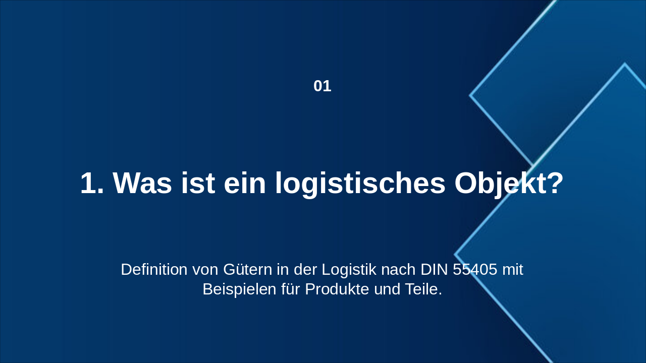 Slide 3 - Logistische Objekte, Verpackung, Packstückbildung, Ladeeinheiten und Behältermanagement