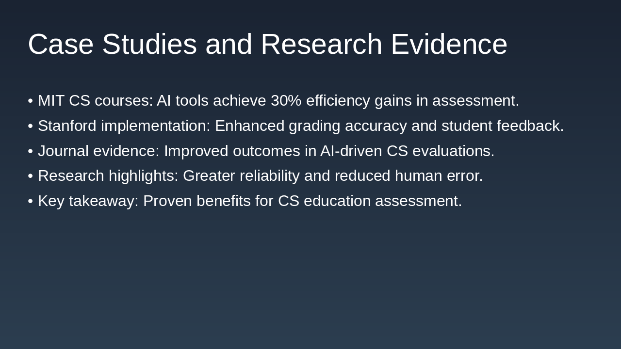 Slide 7 - Case Studies and Research Evidence