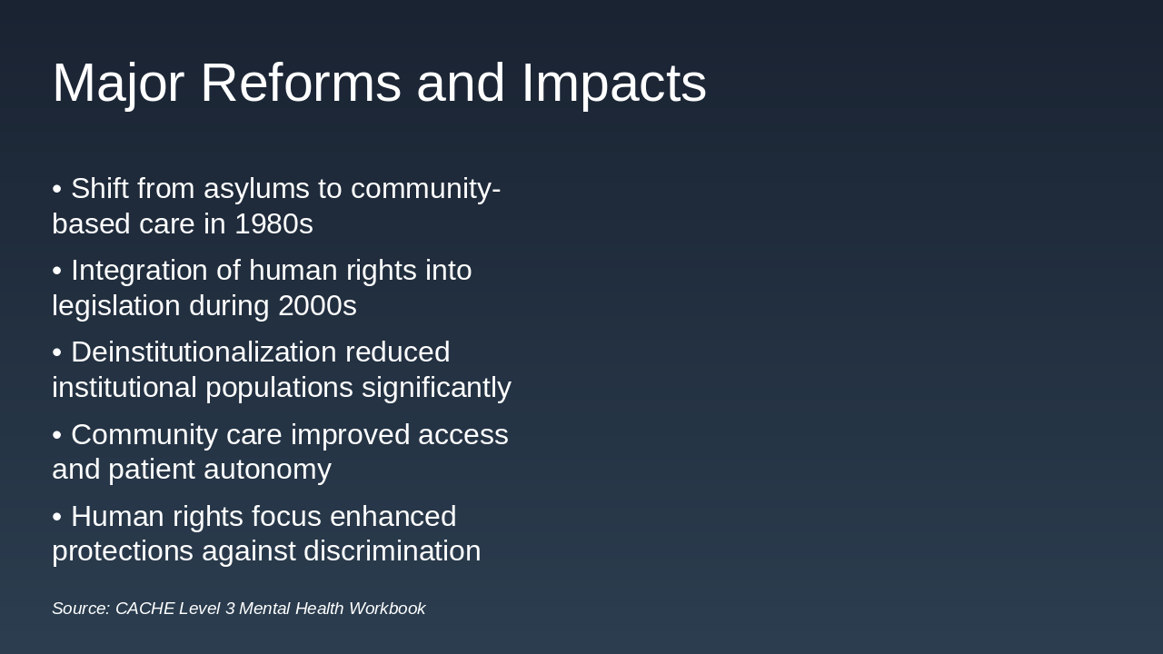 Slide 10 - Major Reforms and Impacts