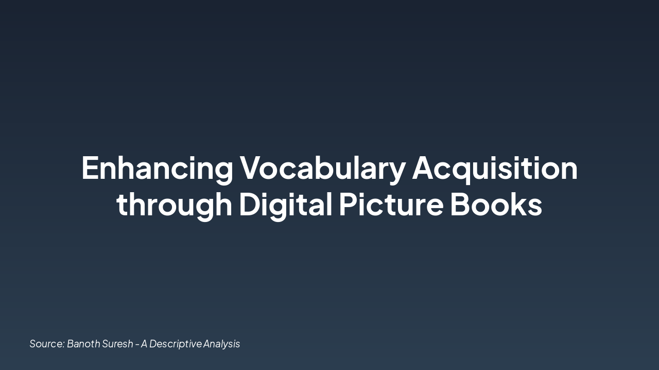 Boosting Vocab with Custom Digital Picture Books