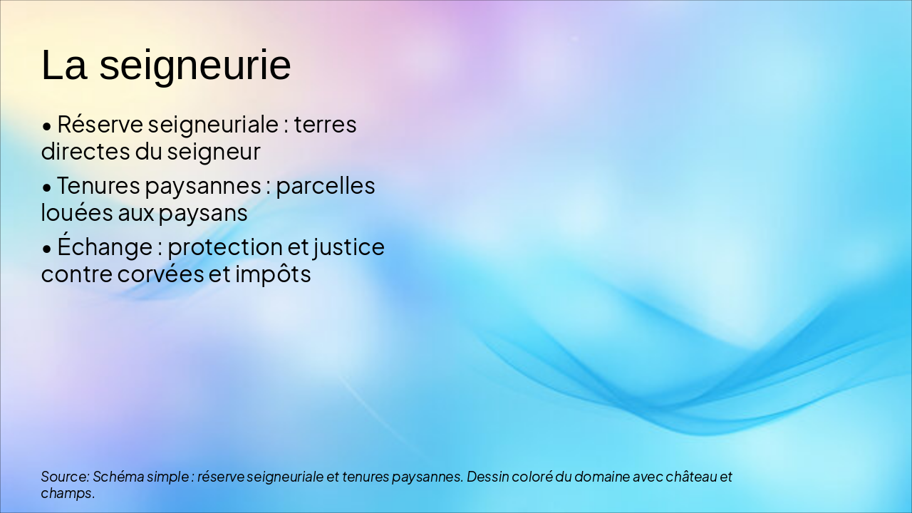 Slide 5 - La seigneurie