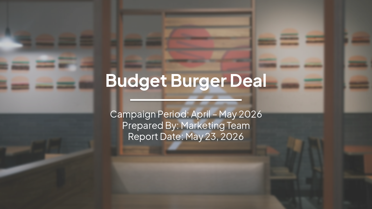 Slide 1 - Budget Burger Deal