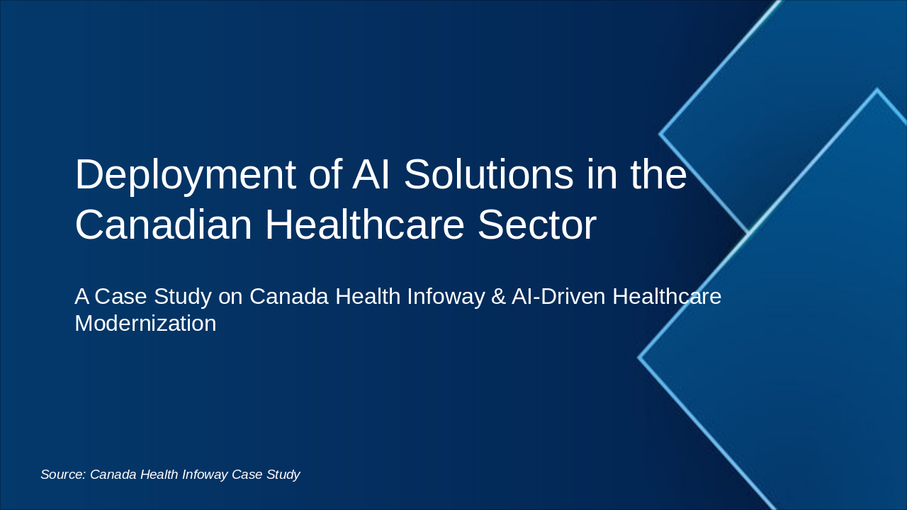 AI Deployment in Canadian Healthcare: Infoway Case