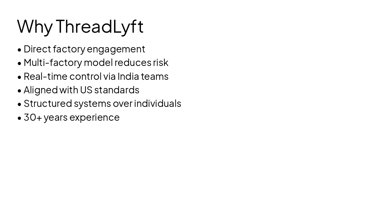 Slide 8 - Why ThreadLyft