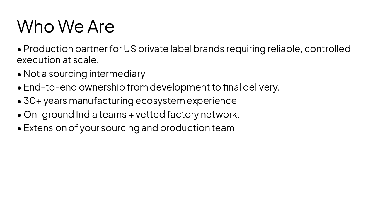 Slide 2 - Who We Are