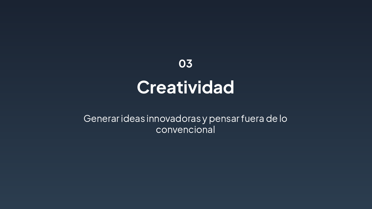 Slide 5 - Creatividad