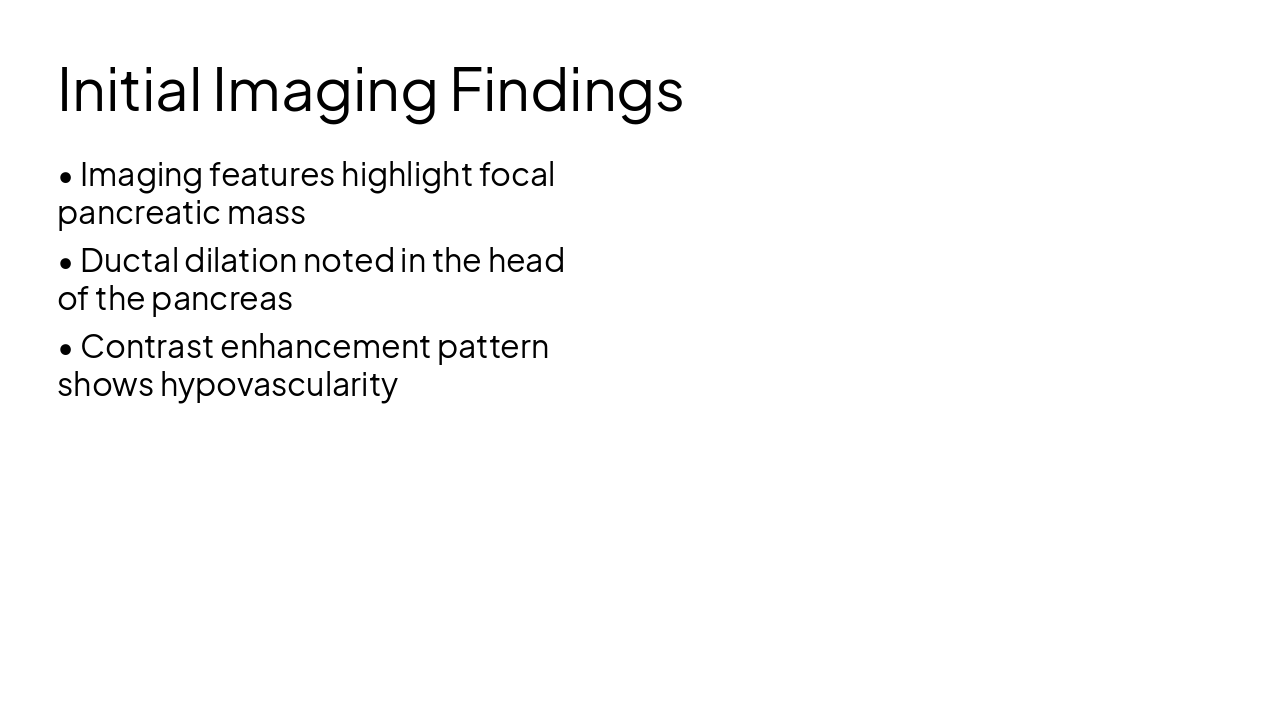 Slide 3 - Initial Imaging Findings