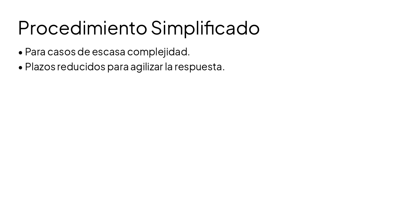 Slide 15 - Procedimiento Simplificado