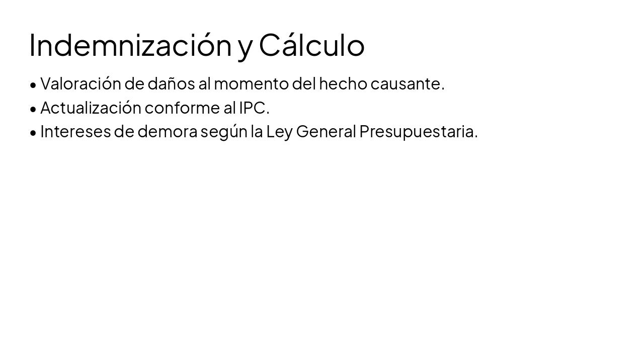 Slide 16 - Indemnización y Cálculo