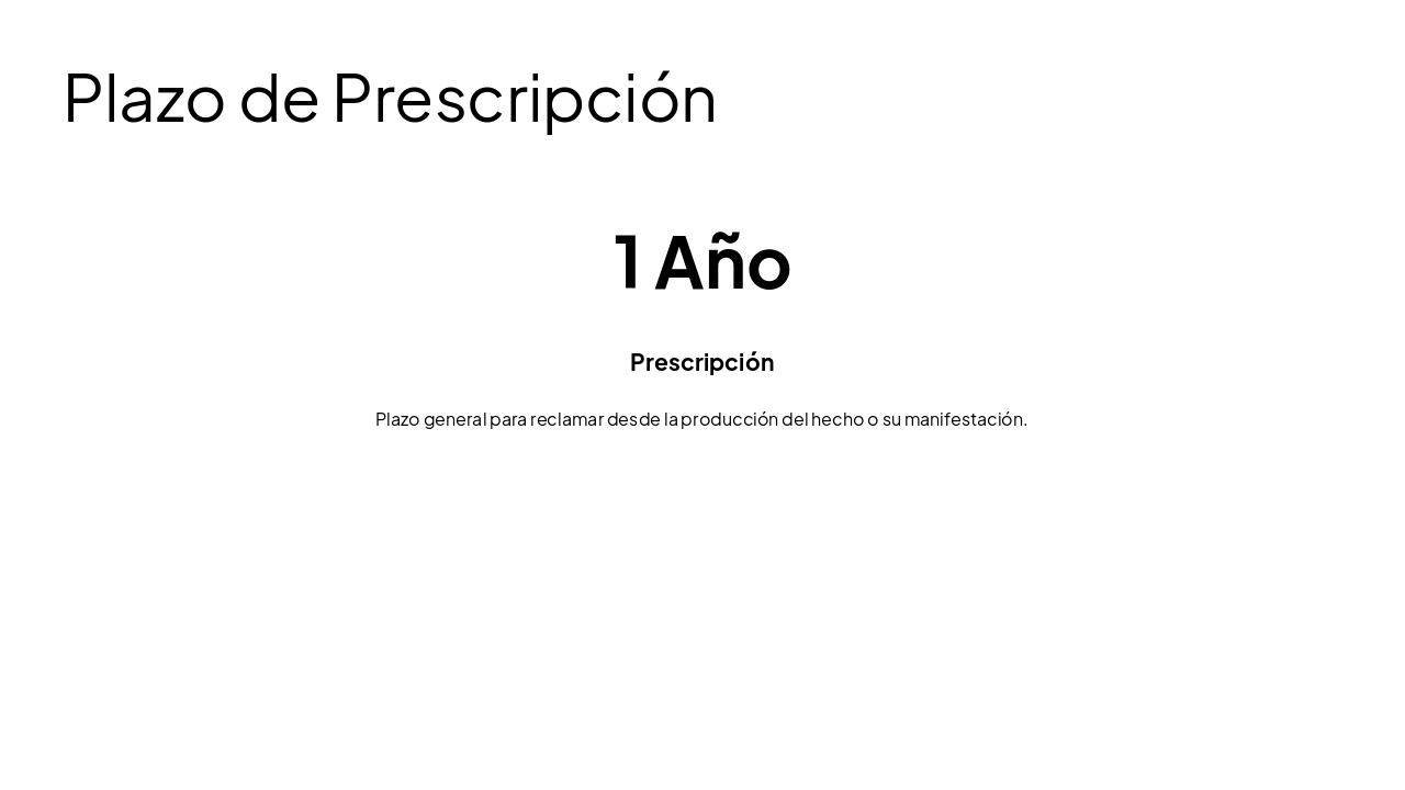 Slide 11 - Plazo de Prescripción