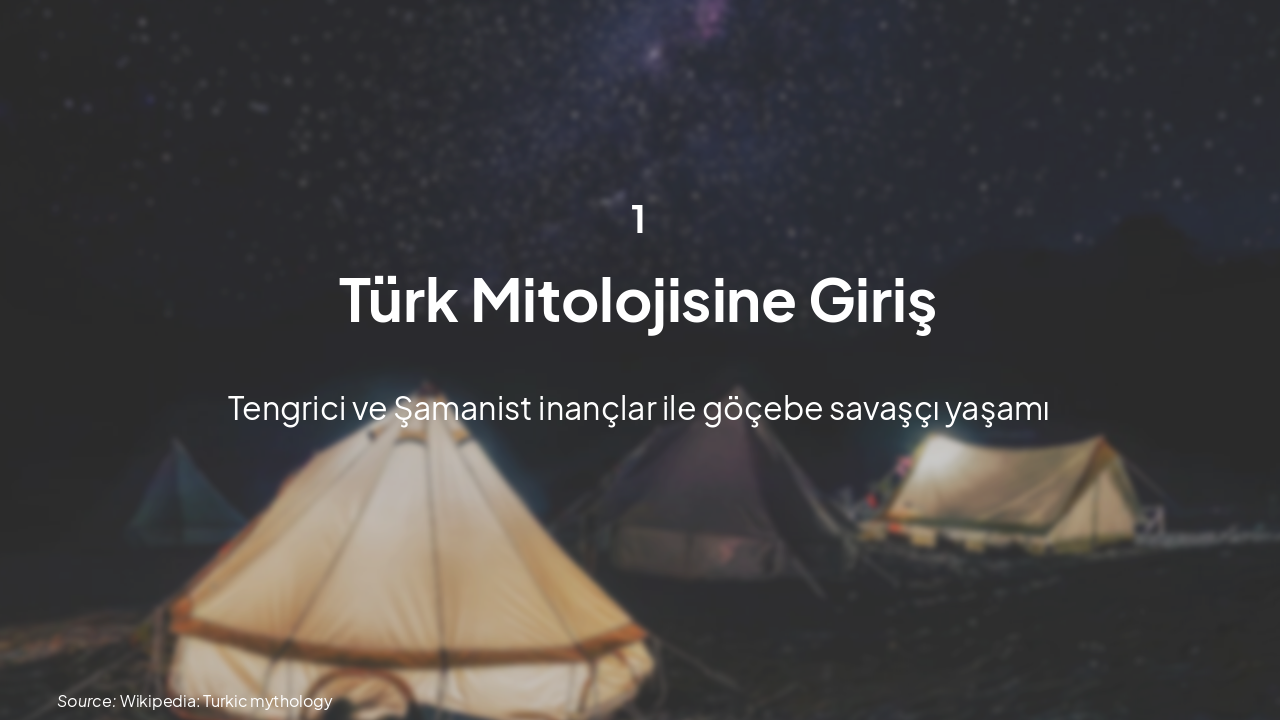 Slide 3 - Türk Mitolojisi