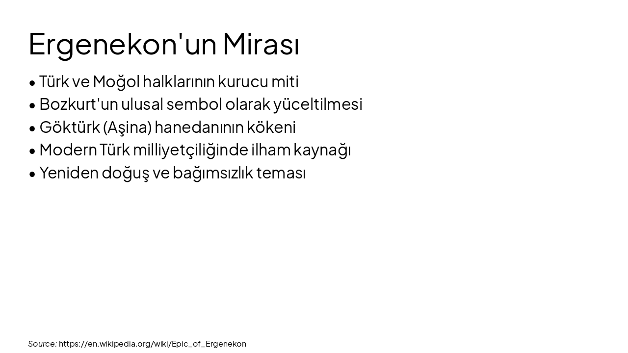 Slide 12 - Ergenekon'un Mirası