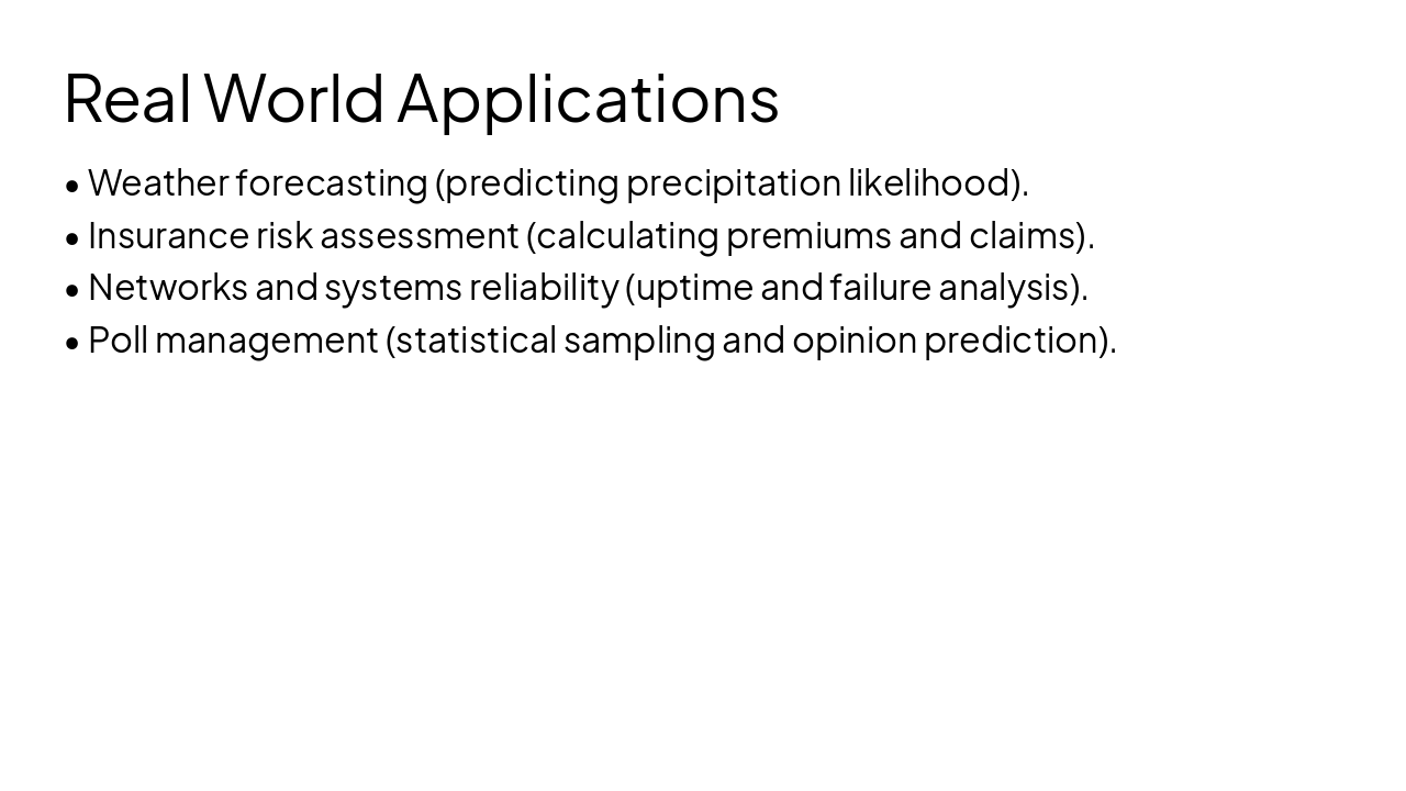 Slide 3 - Real World Applications